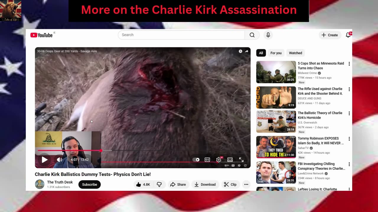 More on the Charlie Kirk Assassination