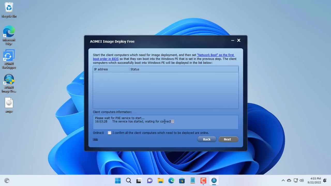 How to clone a computer over the network