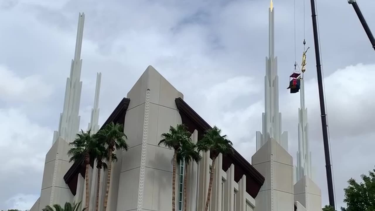 Temple statue replaced