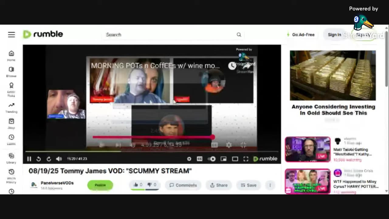 08/20/25 Tommy James VOD: "TOMMY MADE ME DO IT"