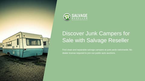 Junk Campers for Sale – Start Your DIY Camper Project Today!