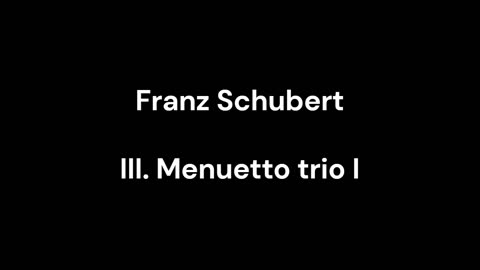 III. Menuetto trio I