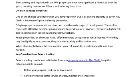 A Comprehensive Guide to Buy Property in Dubai and Abu Dhabi