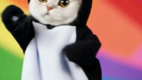 Penguin Cat Dancing #cat #dancingcat #petdance #dancingpets #catdancer #dance #funny #penguin