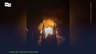 Denkmalgeschützte Vondelkirche in Amsterdam vollständig ausgebrannt