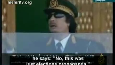 Former Libya Leader Muammar Gaddafi gives many comms good for today