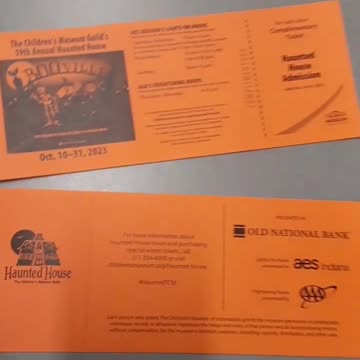 Flashback to Favorite Museum Haunted House. Part 1 Ticket