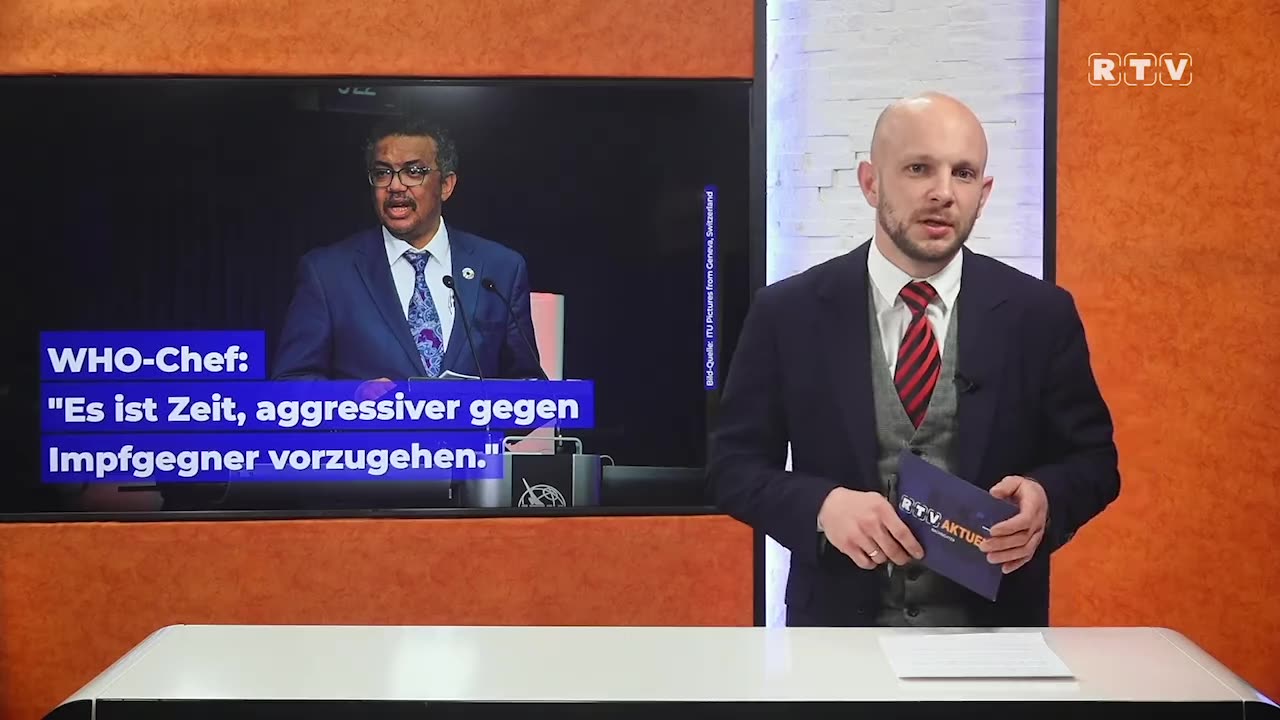 WHO-Chef: "Es ist Zeit, aggressiver gegen Impfgegner vorzugehen." RTV