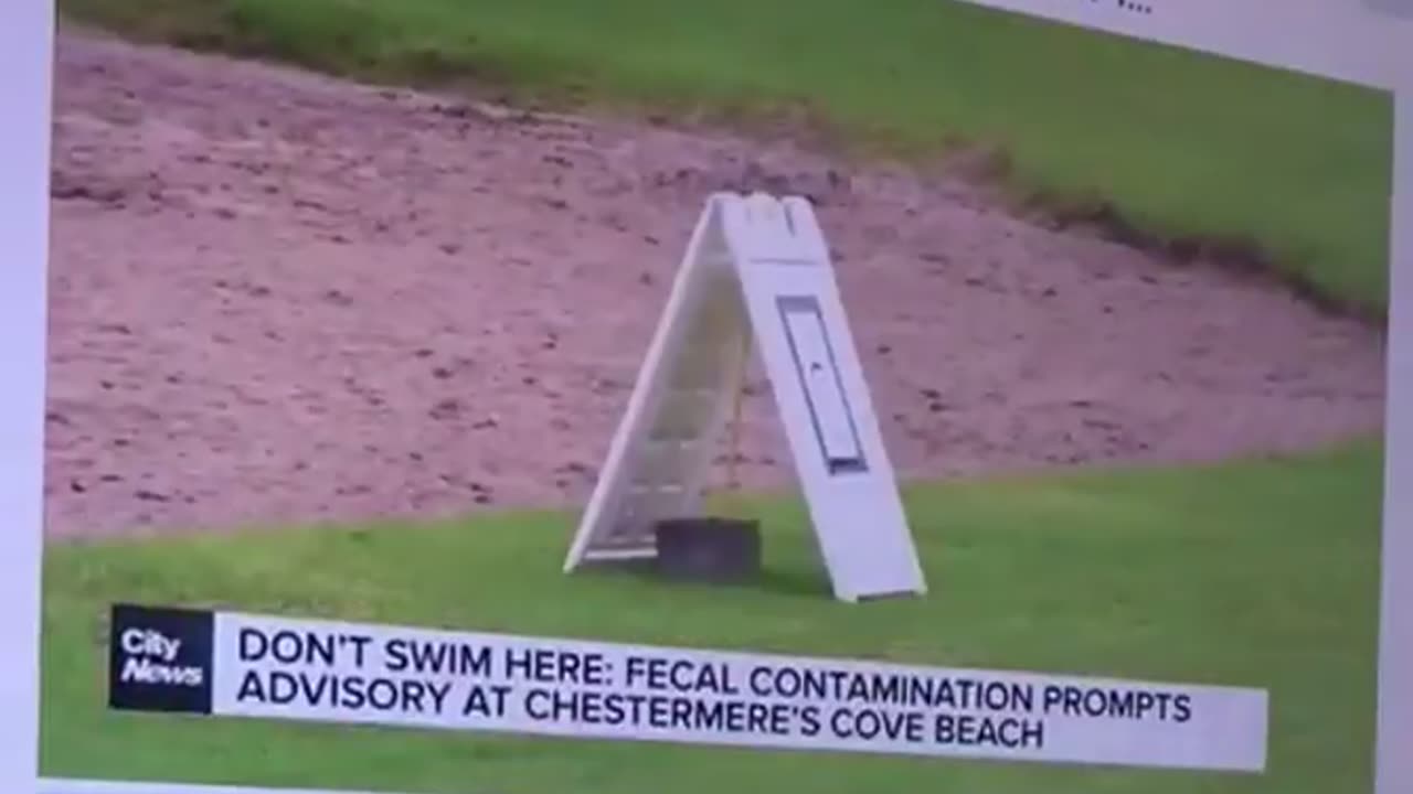 Canadians told by reporter from India that Albertas lake is now contaminated with poop