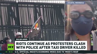 Protests in Indonesia escalate after taxi driver killed