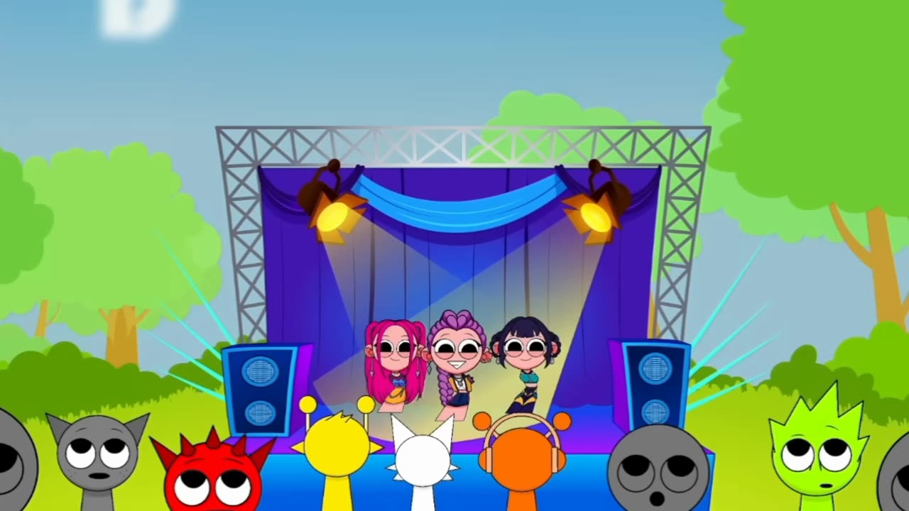 Cartoon Characters' Dream Comes True_ Laughing, Performing, and Shadows