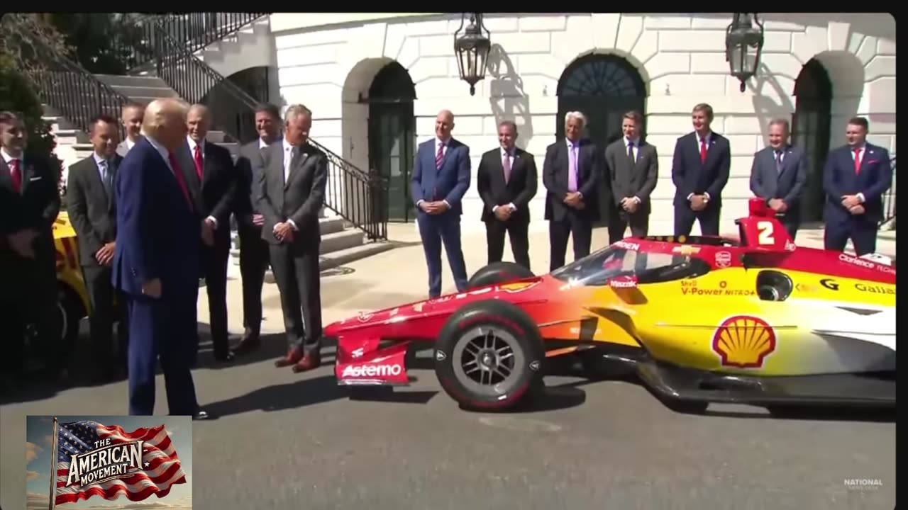Donald Trump has race car drivers at the white house