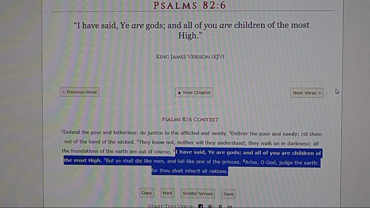PSALMS 82:6-YE ARE GODS;...