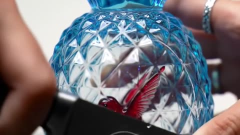 Glassy blue pineapple