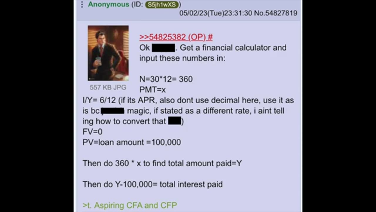 How Do 30-Year Mortgages Work? - 4Chan Greentext Story
