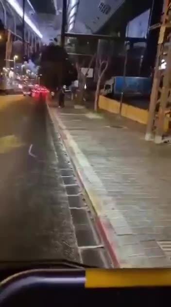 A group of fanatic Jew settlers stormed a bus in Bnei Brak, in occupied Jerusalem, chanting "Death to Arabs" | Doing similar at universities in U.S. which gets others around them to react