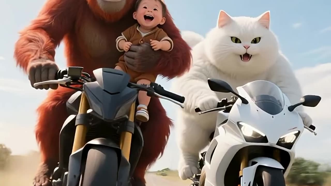 Brave White Cat