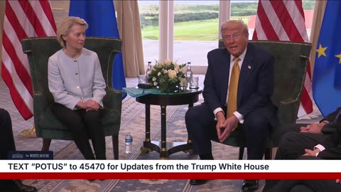 President Trump Meets with the President of the European Commission