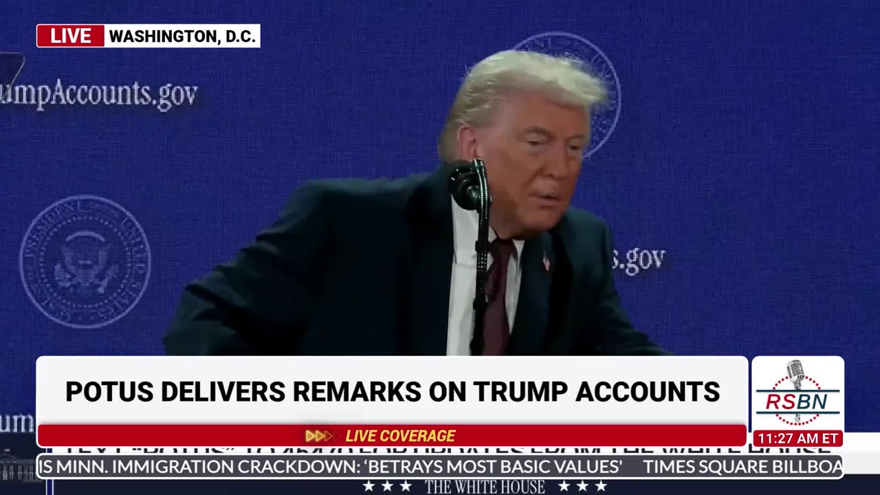 FULL SPEECH: President Trump Speaks at The Launch Ceremony for Trump Accounts - 01/28/26