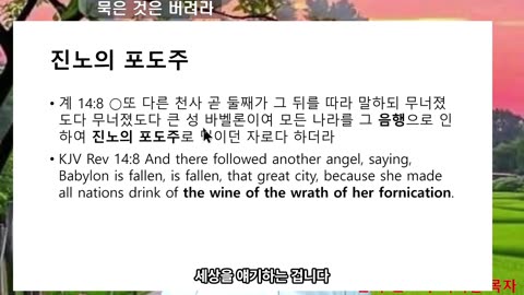 250713 묵은 것 곡식과 포도주를 모두 버리라