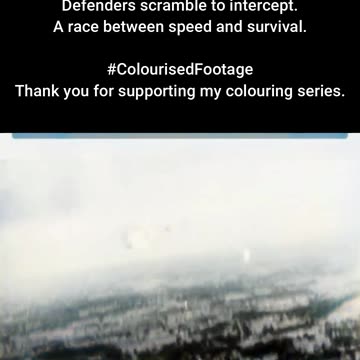 The Flying Bomb V1 Rocket Launched #ColourisedHistory