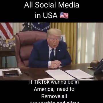 Trump removing all censorship in all social media in USA 🇺🇸.