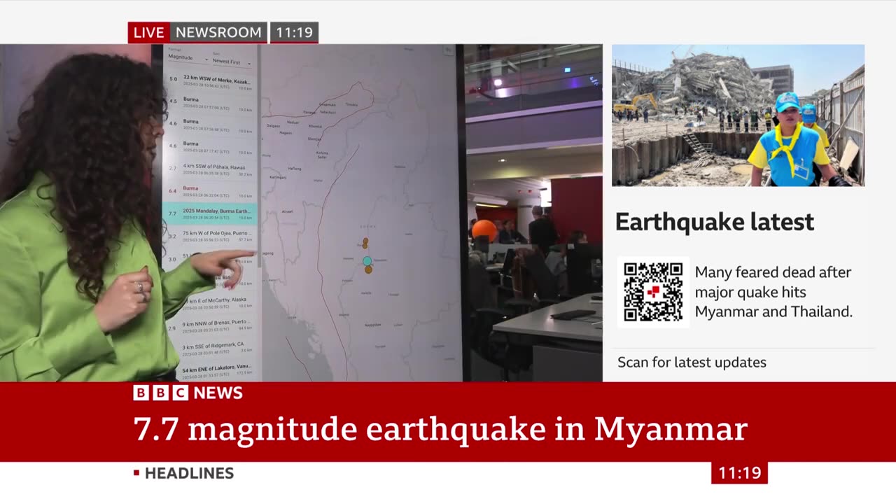 Myanmar earthquake What is a 77 magnitude earthquake BBC News_