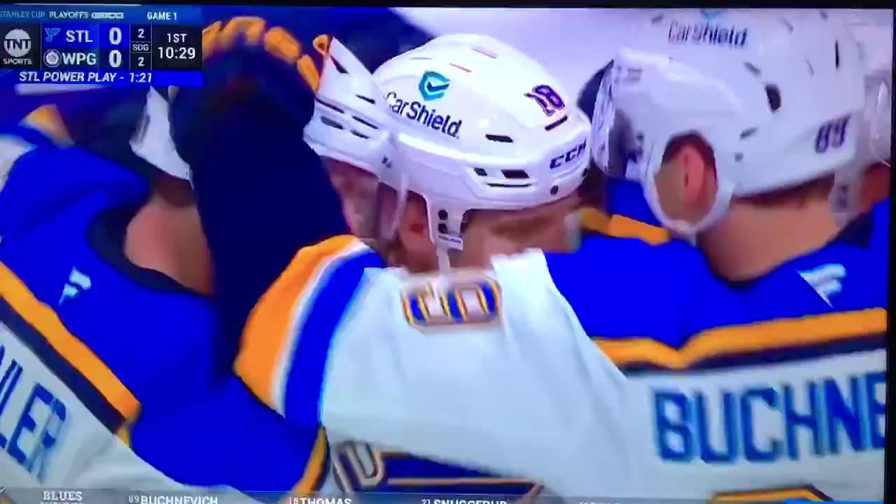 Blues C #18 Robert Thomas PP🥅(1)🏒Wrist-Shot Goal