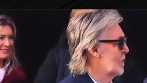 When you see Paul McCartney..but who is that person behind him?