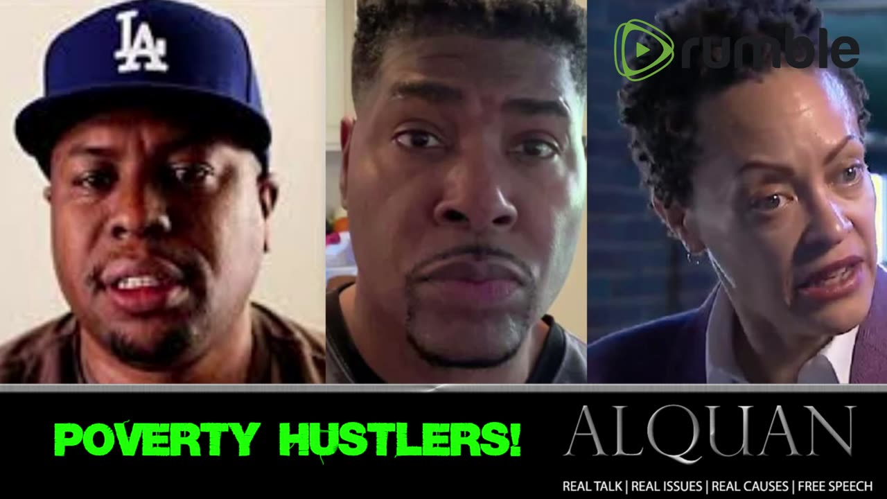 Poverty Hustlers! Antonio Moore, Tariq Nasheed and Yvette Carnell.