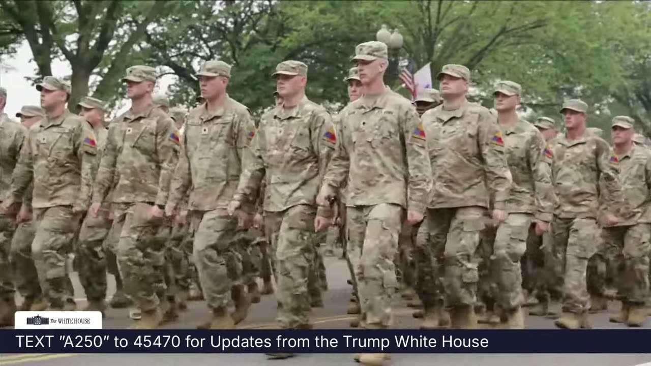 President Trump Participates in the 250th Anniversary of the U.S. Army Grand Military Parade