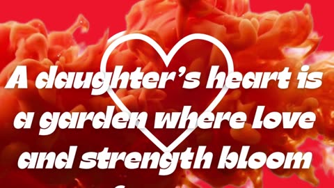 Father always love her Daughter