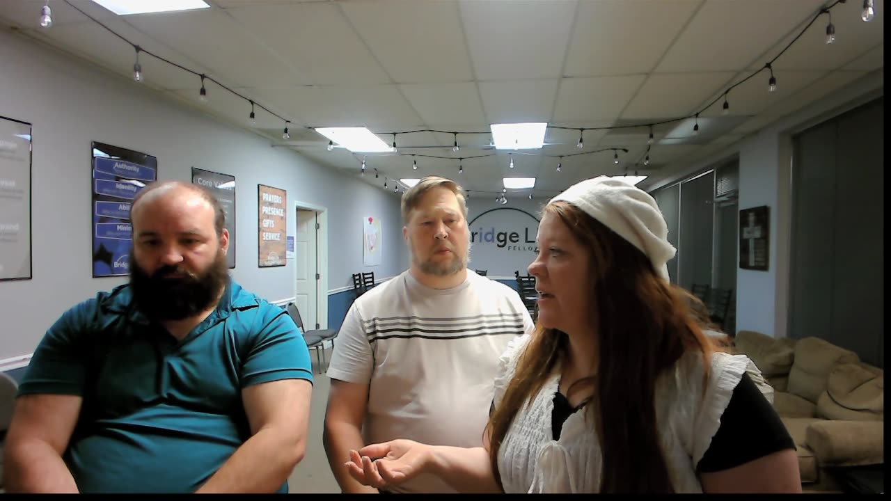 Bible reading, gaming, then close w/ prayer