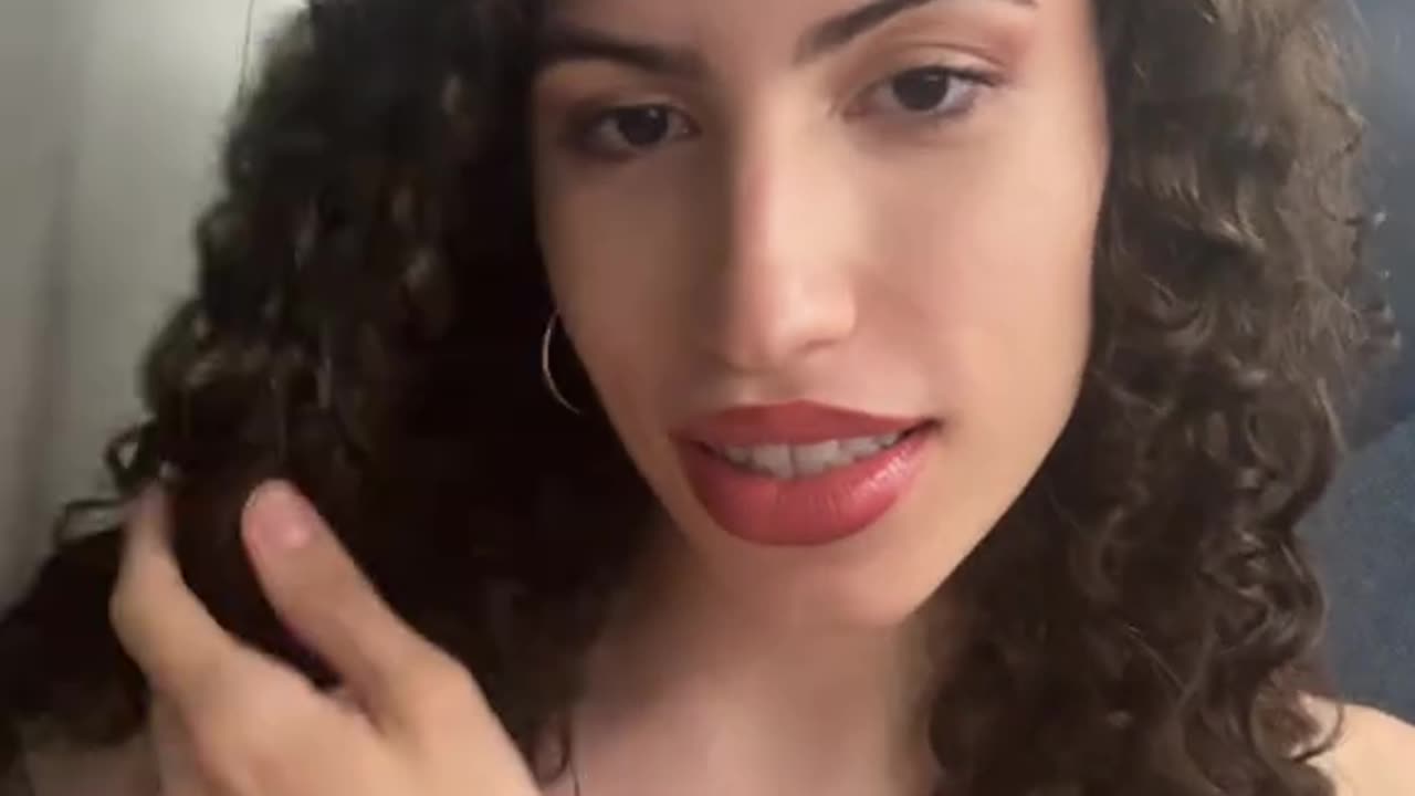 The smile of pretty tgirl