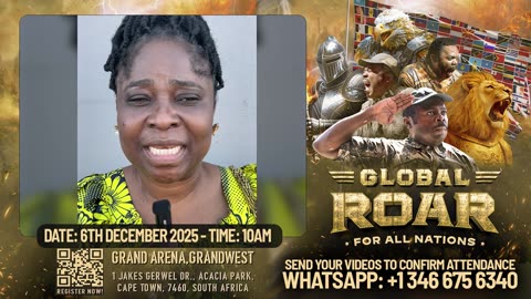 From Europe to Australia and the USA to the nations are ready for the Global Roar for All Nations.