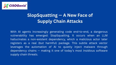 SlopSquatting- A New Dimension to Supply-Chain Attacks