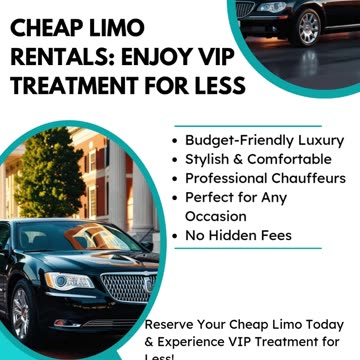 Cheap Limo Rentals Enjoy VIP Treatment for Less