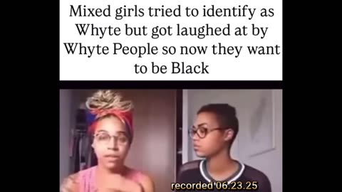 Two biracial girls tried to identify as white.