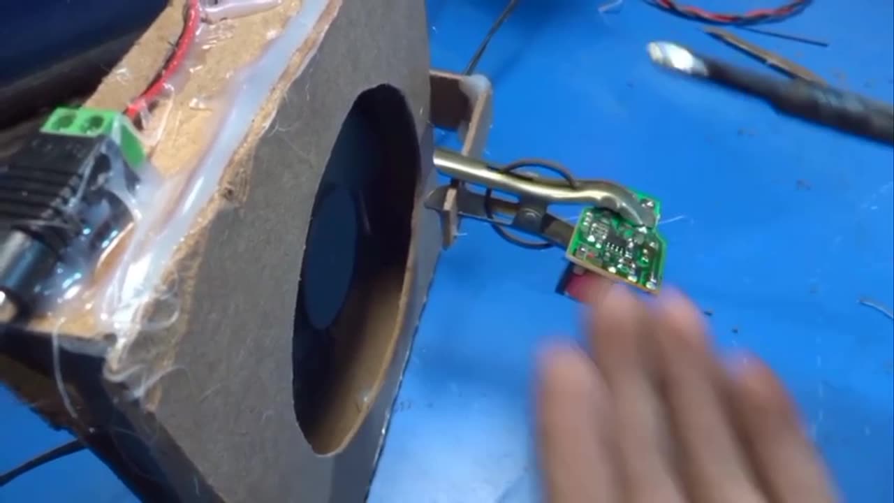 cpu fan soldering stand