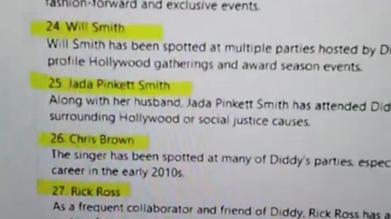 Prosecutors in P Diddy case release party attendee list, Kamala Harris included.