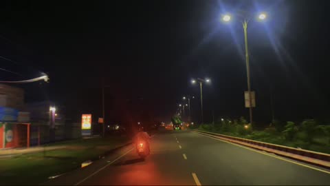 Bangladesh Amazing Night Road View
