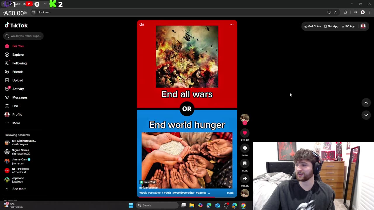 Reacting to TikToks