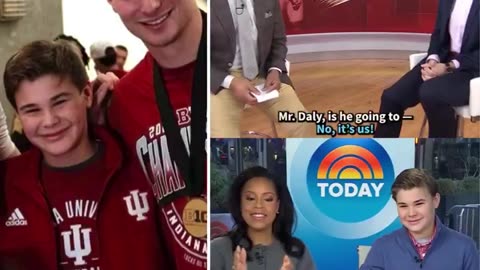 The 14-year-old brother of Heisman winner Fernando Mendoza helps co-host the Today Show