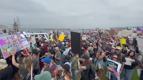"NO KINGS" Protest in San Diego was Fu*King MASSIVE 6/15/25