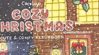Cozy Christmas Coloring Book ASMR 🎄 | Relaxing Coloring Time-Lapse ✨
