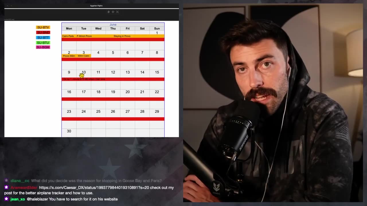 Made A Calendar To Make Sense Of All These Flights- Part 3- Whats Egypts Game Here?