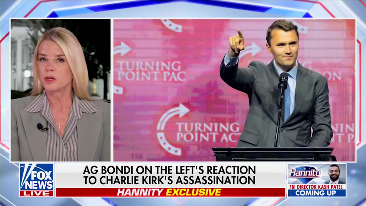 Pam Bondi Says DOJ Has Eyes On Company That Turned Away Customers Over Kirk Poster