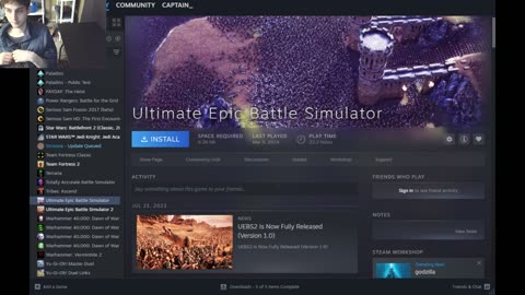 Tutorial For How To Uninstall Ultimate Epic Battle Simulator Video Game From Computer's Hard Drive