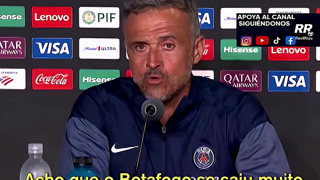 📉 LUIS ENRIQUE ADMITE: "BOTAFOGO NOS DEFENDIÓ MEJOR QUE NADIE" ⚽ DERROTA DURA PARA EL PSG