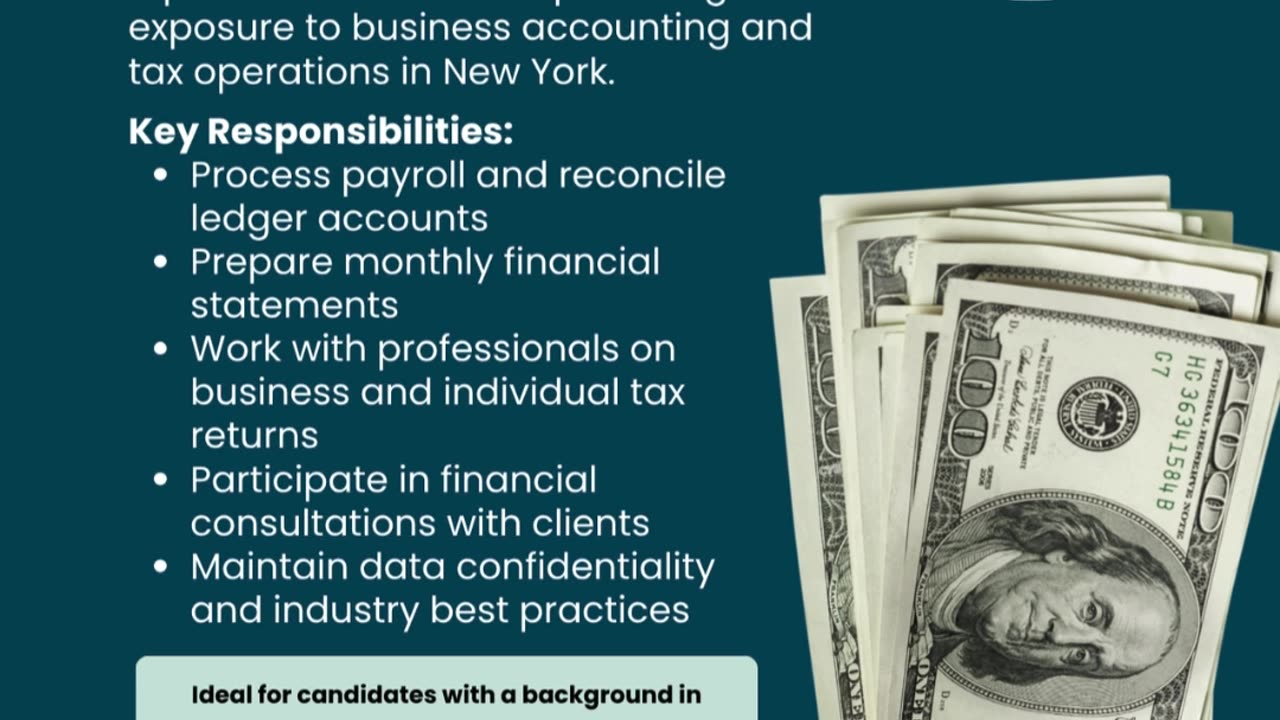 Accounting & Tax Internship in New York: Real-World Finance Experience with Divine Associates Ltd